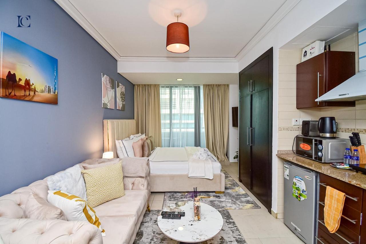 Luxury Escapes - Modern Studio Apt - Metro, Beach & Mall Mins Away Dubai Eksteriør bilde